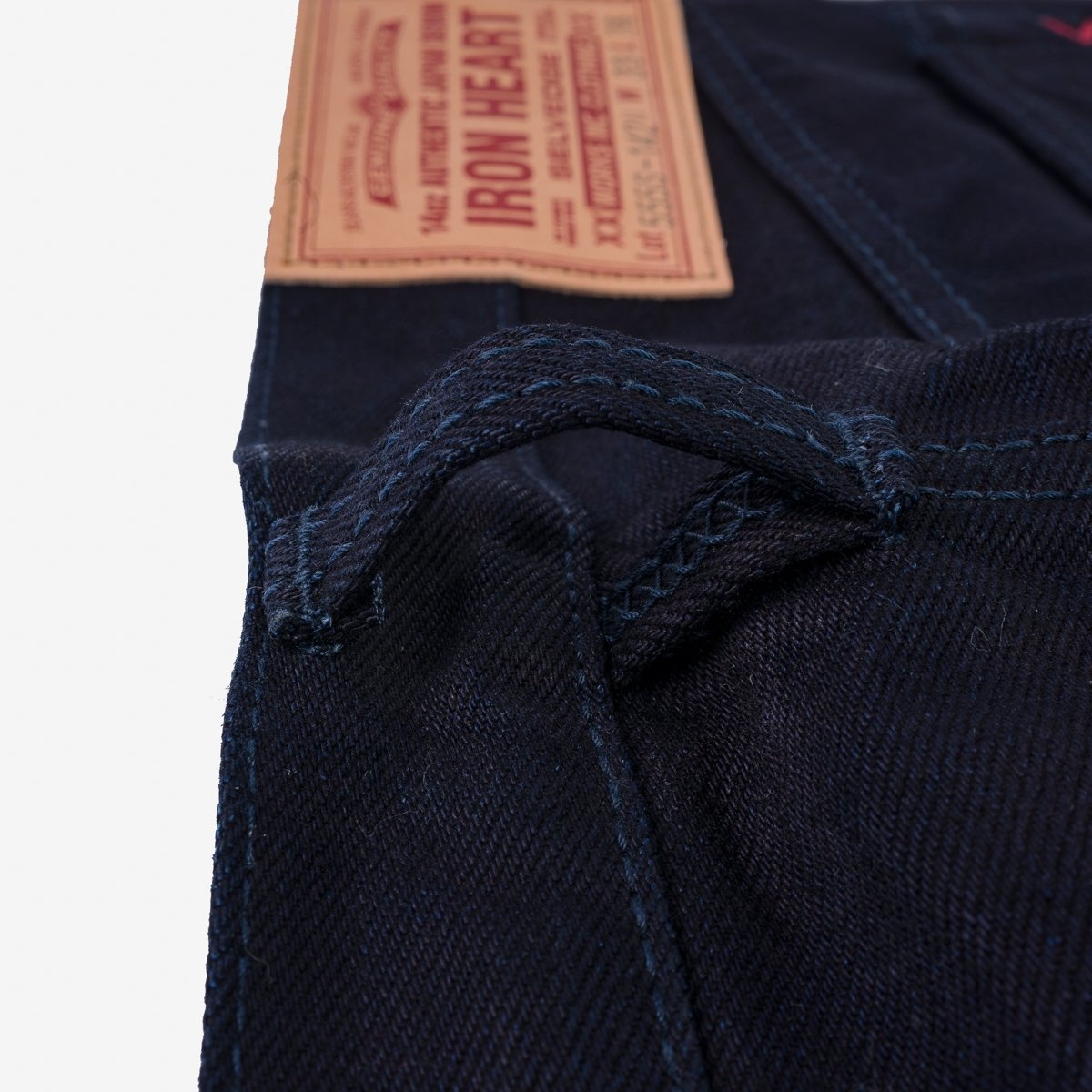 IH-555S-14ii 14oz Selvedge Denim Super Slim Cut Jeans - Indigo/Indigo - 8