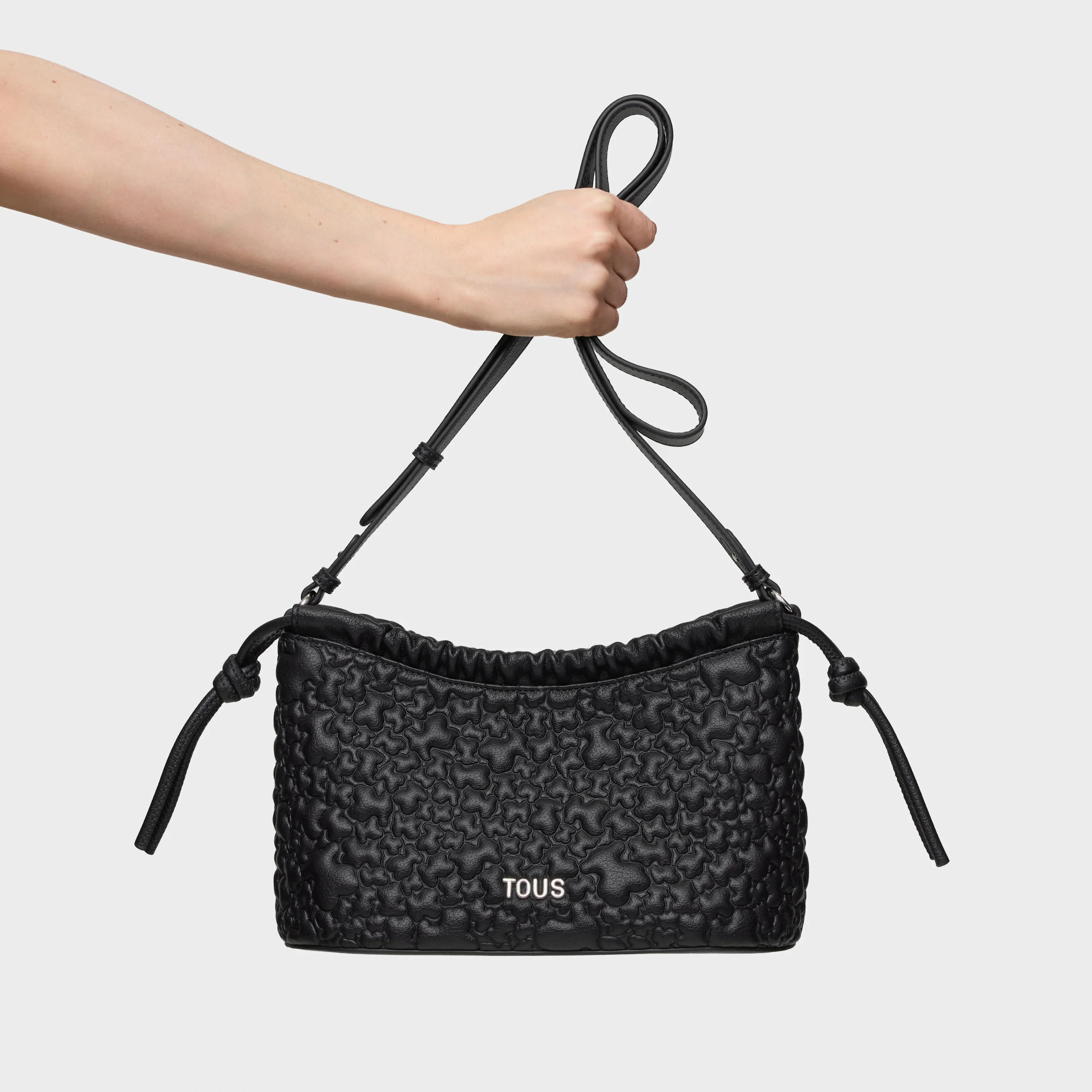 Medium black Crossbody bag TOUS Puffy Bear - 1