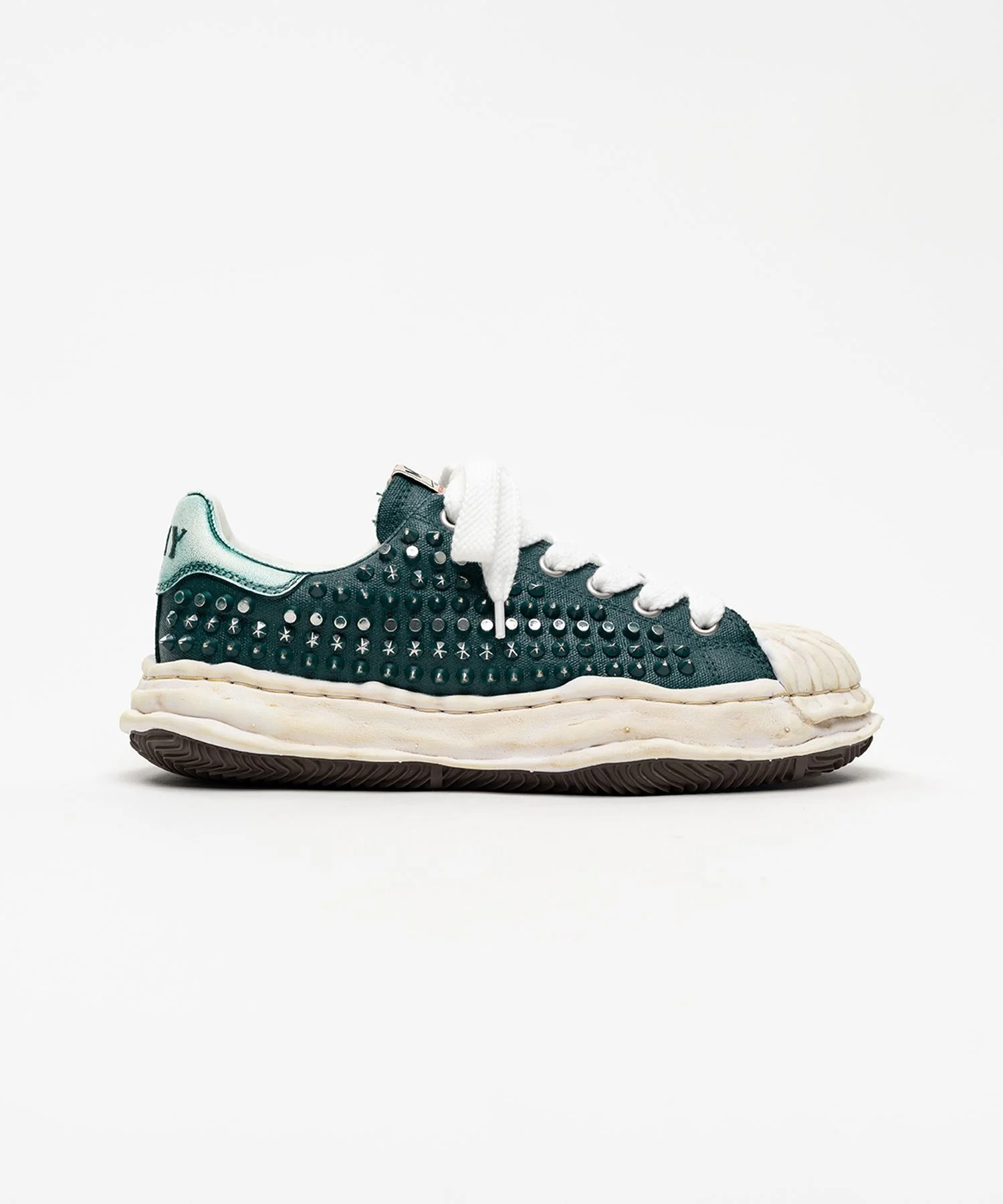 【EXCLUSIVE EDITION】"BLAKEY" OG Sole Studded Canvas Low-top Sneakers - 1