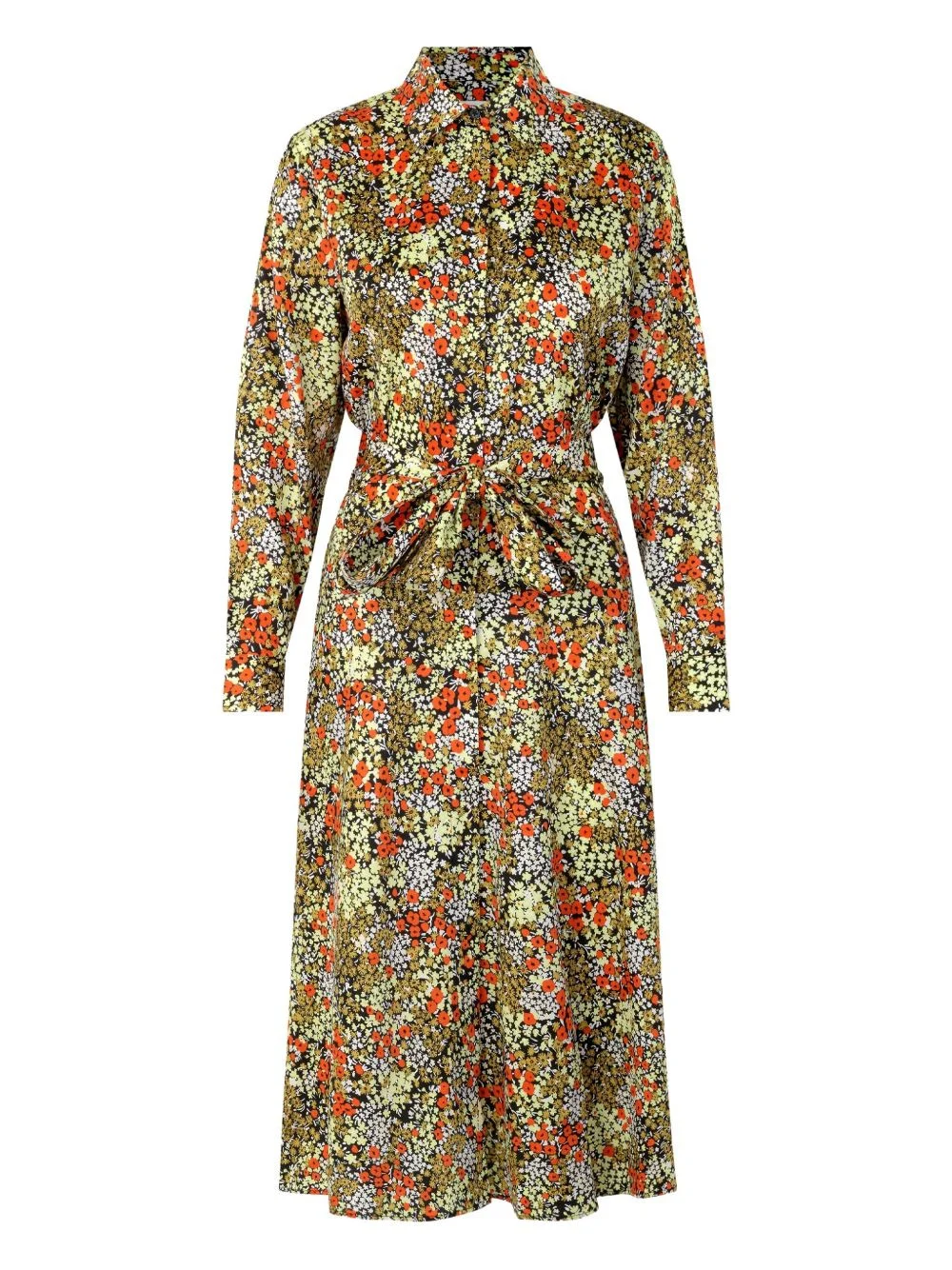 Asta floral-print shirt dress - 1