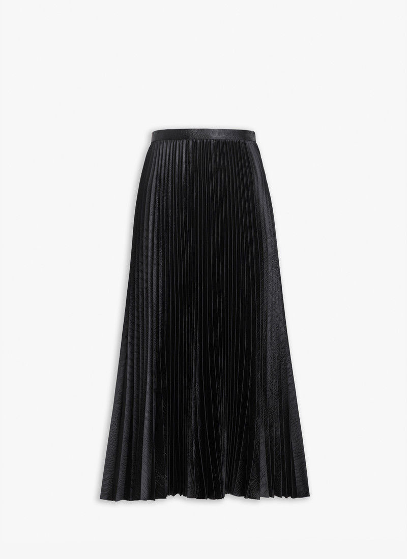 CROCODILE SATIN MIDI SKIRT - 1