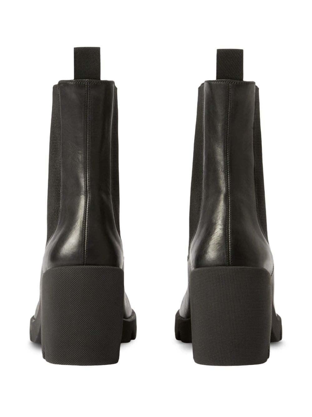 elasticated-panel leather boots - 2