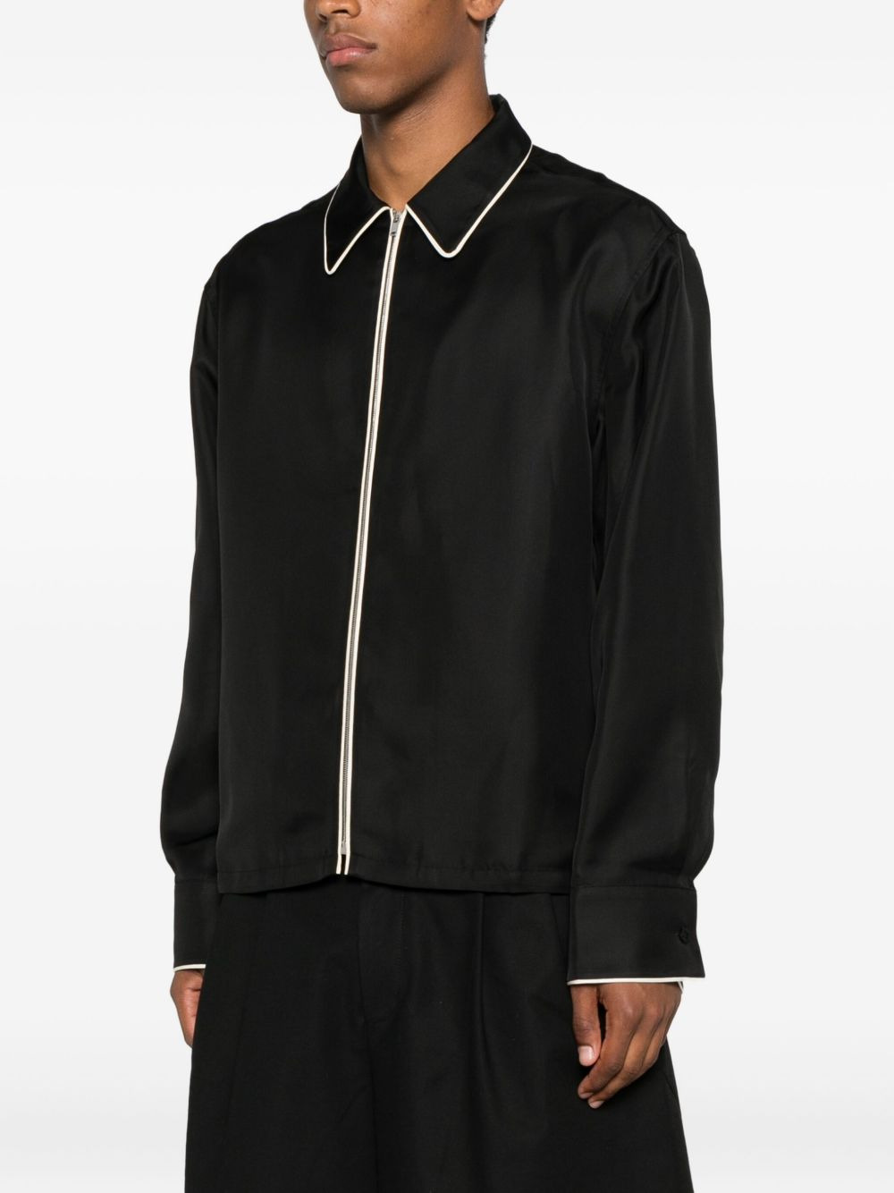 zip-front shirt - 3