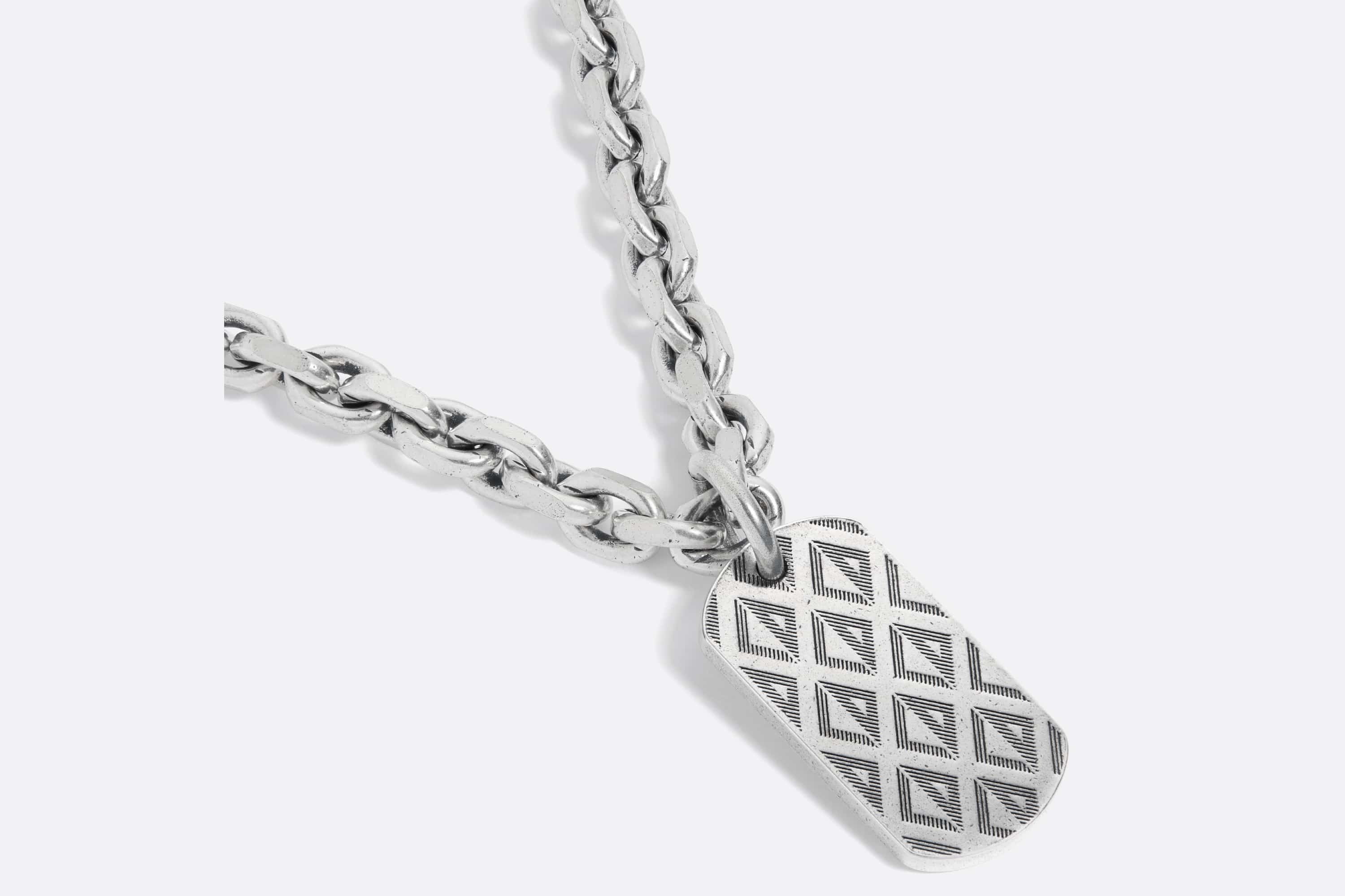 CD Diamond Plate Pendant Necklace - 2