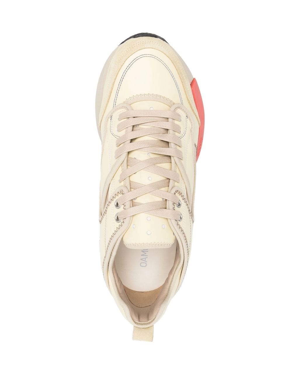 low-top lace-up sneakers - 4