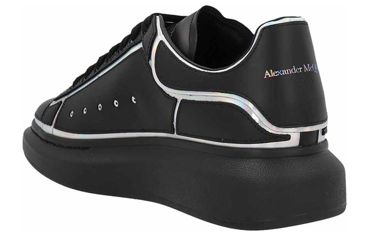 Alexander McQueen Oversized Sneaker 'Black Silver Holo' 645868WIBNV1587 - 2
