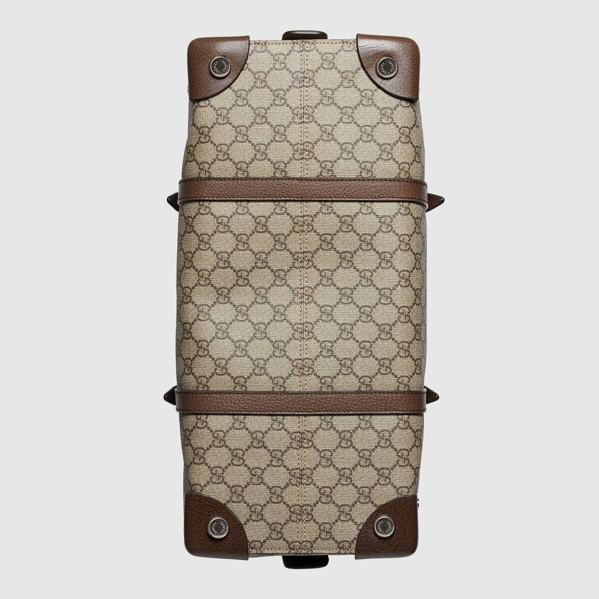Duffle bag with leather details - 7