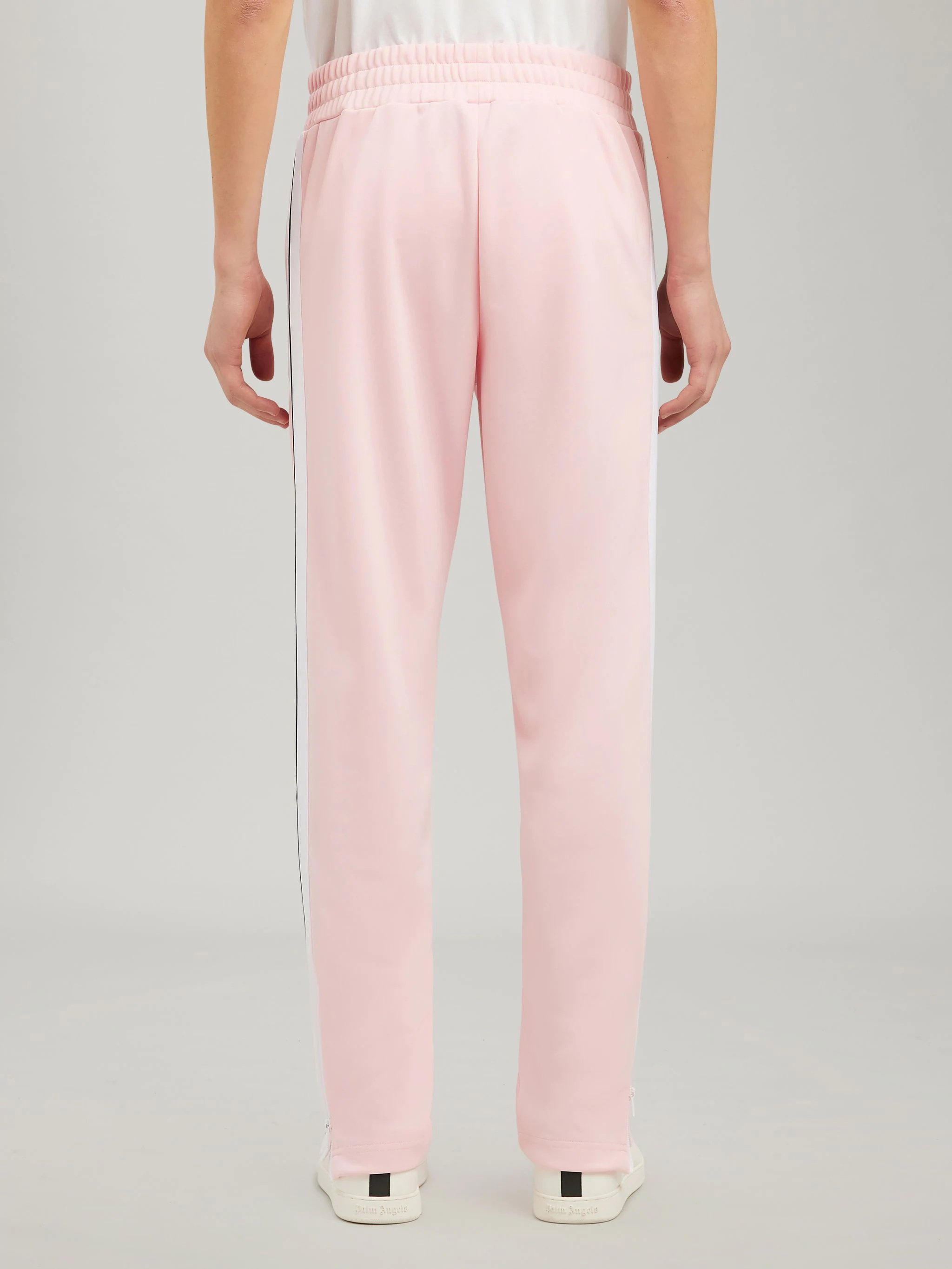 パンツ PALM ANGELS Women Straight Pants PWYB027S24DEN001 Pink Palm Angels Logo Track Pants in Pink | Lyst