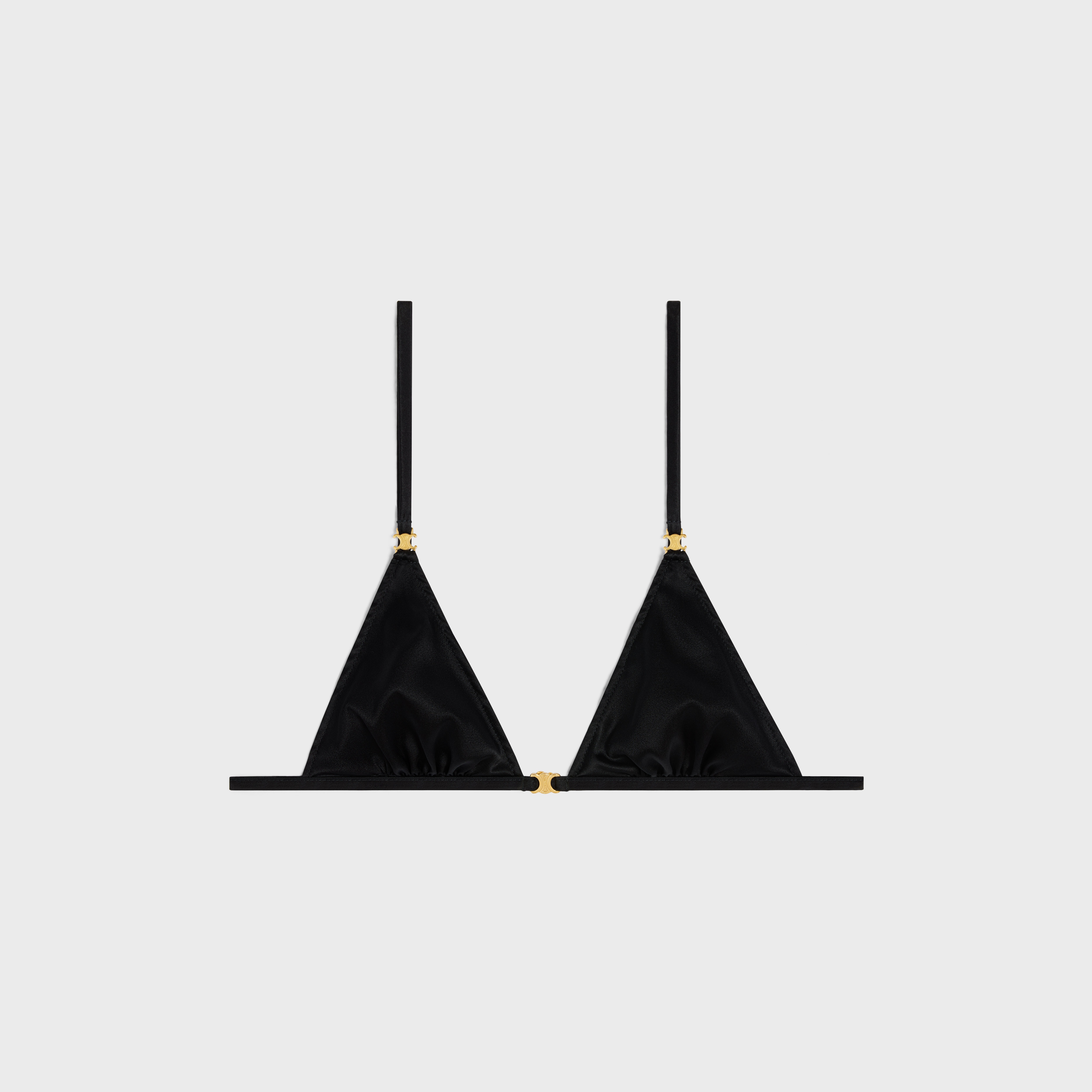 triomphe triangle bra in silk - 1