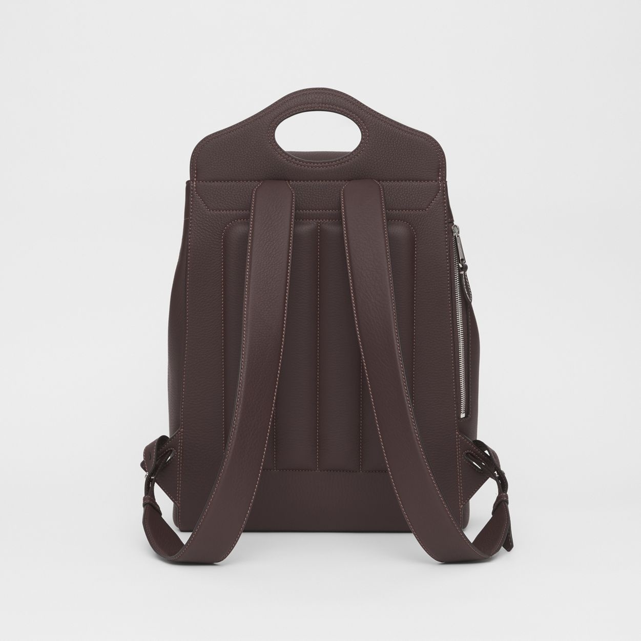 Grainy Leather Pocket Backpack - 8