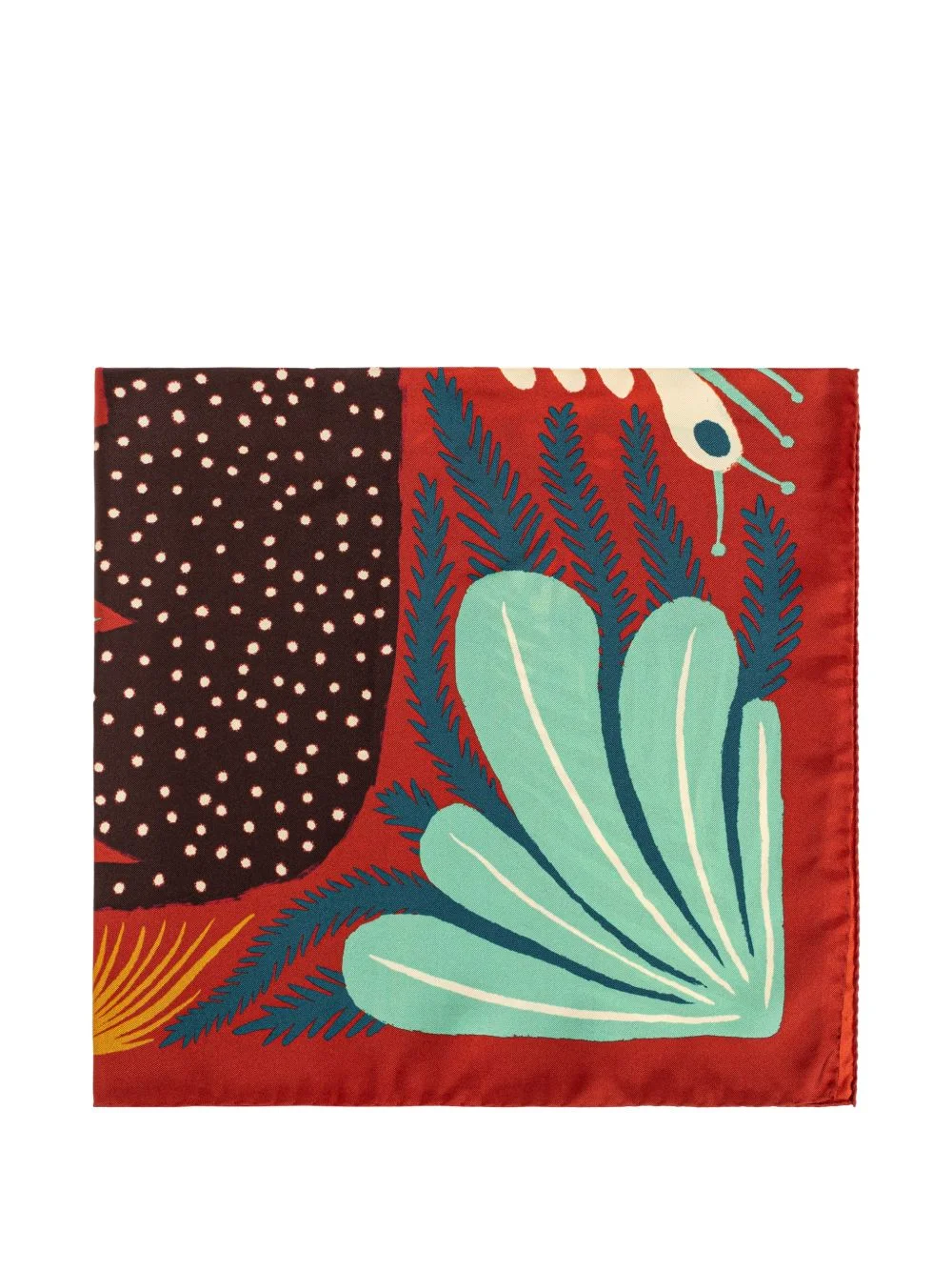 x Tabby Booth floral-print silk scarf - 1