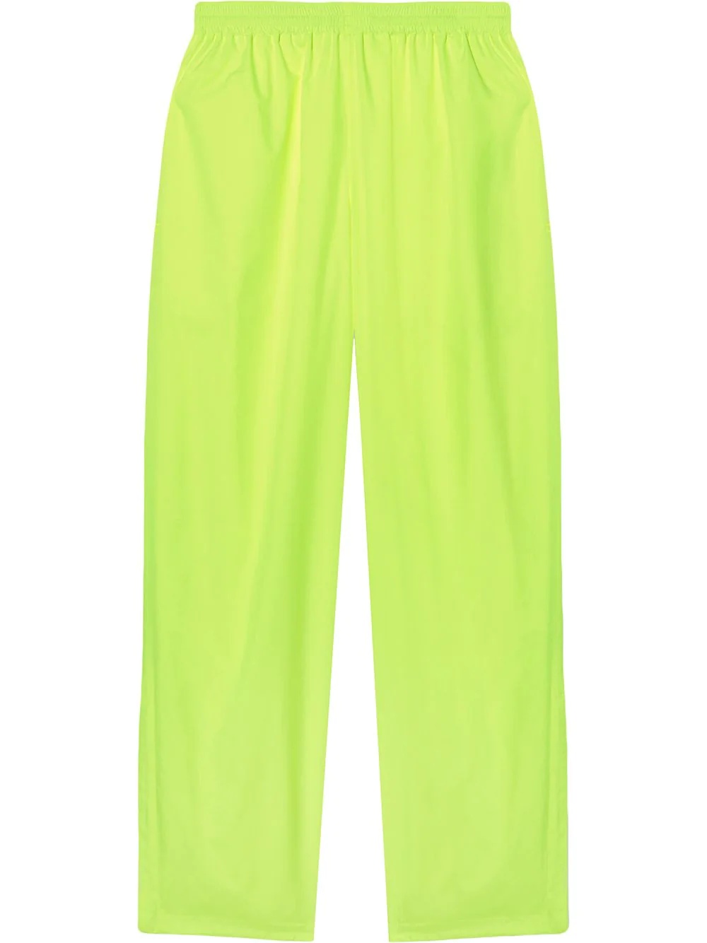 wide-leg elasticated trousers - 1