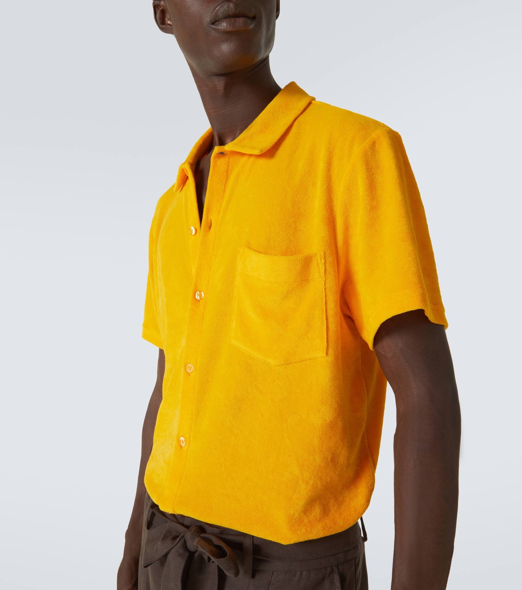 Charli cotton-blend bowling shirt - 5
