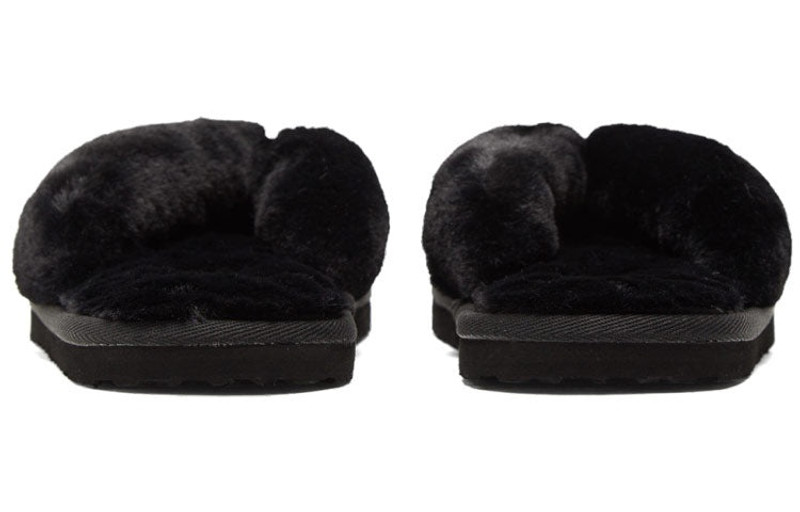 PUMA (WMNS) PUMA Fluff Flip Slide 'Black Team Gold' 384938-01 outlook