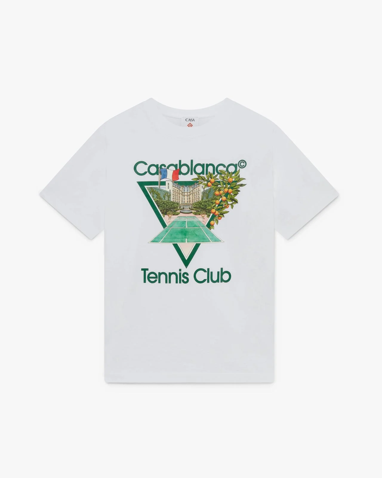 White Tennis Club Icon Short Sleeve T-Shirt - 1