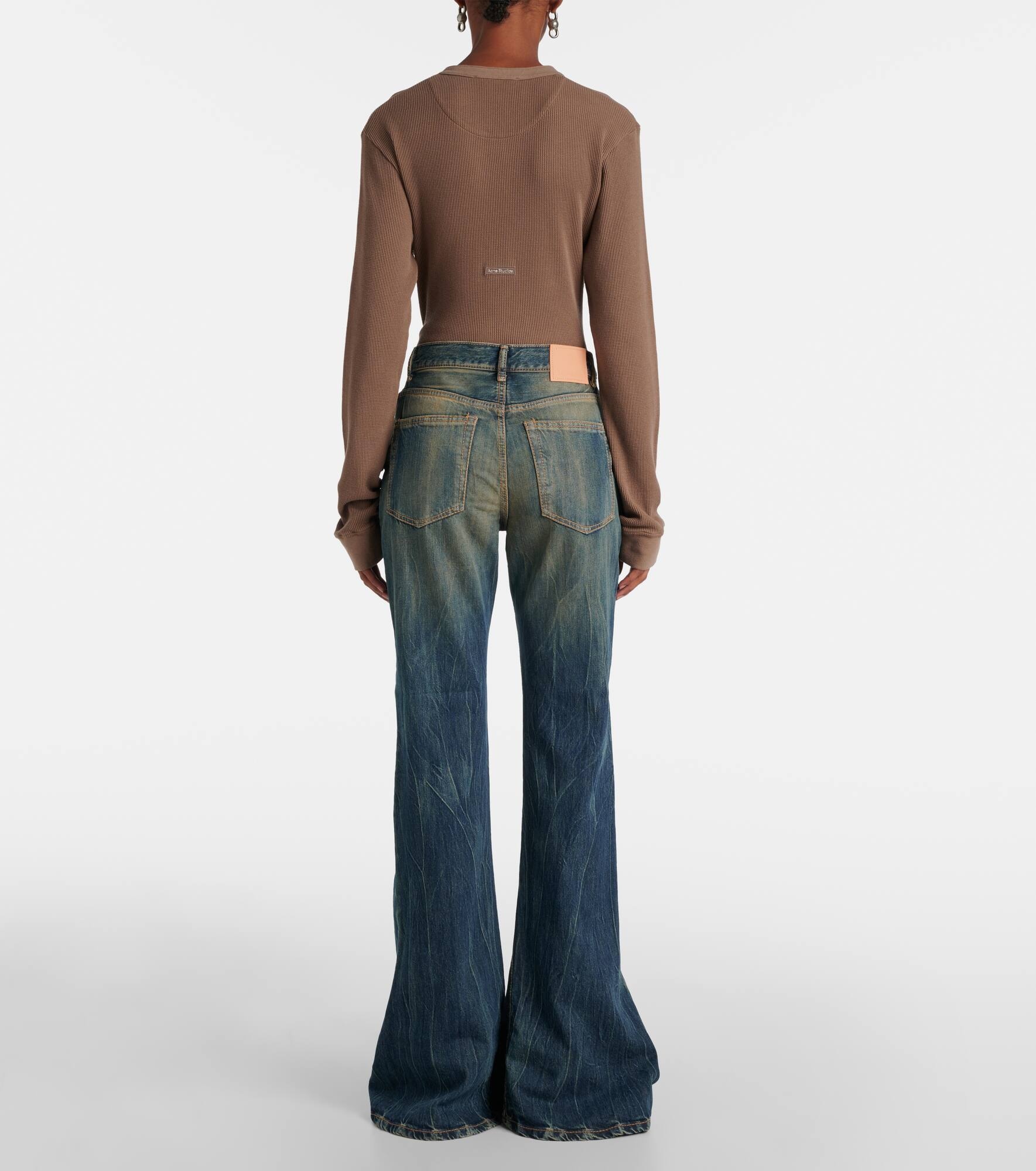 2024F high-rise bootcut jeans - 3
