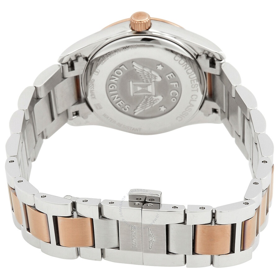 Longines Conquest Classic Quartz Diamond White Mother of Pearl Dial Ladies Watch L22863877 - 3