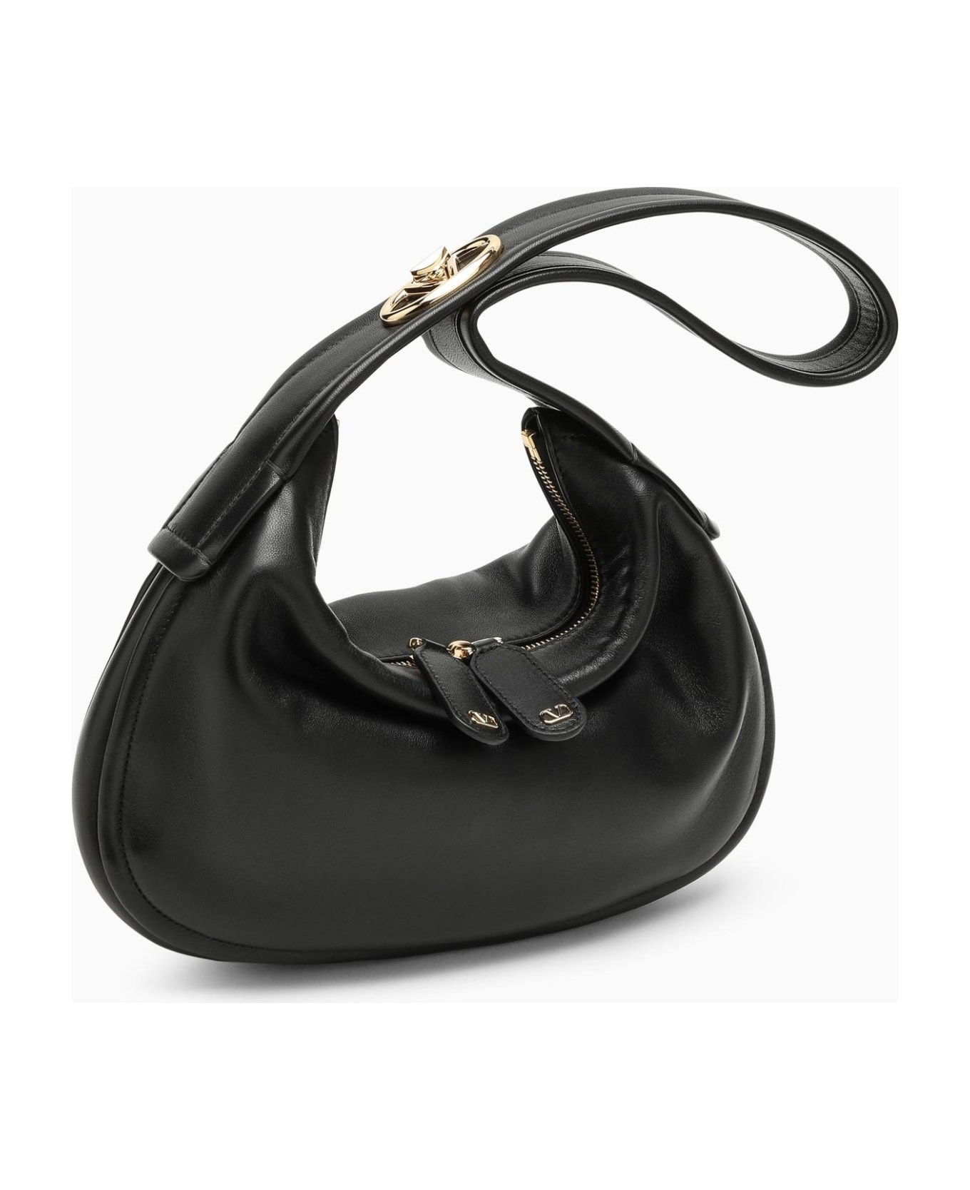 Small Go-hobo Bag In Black Leather - 2