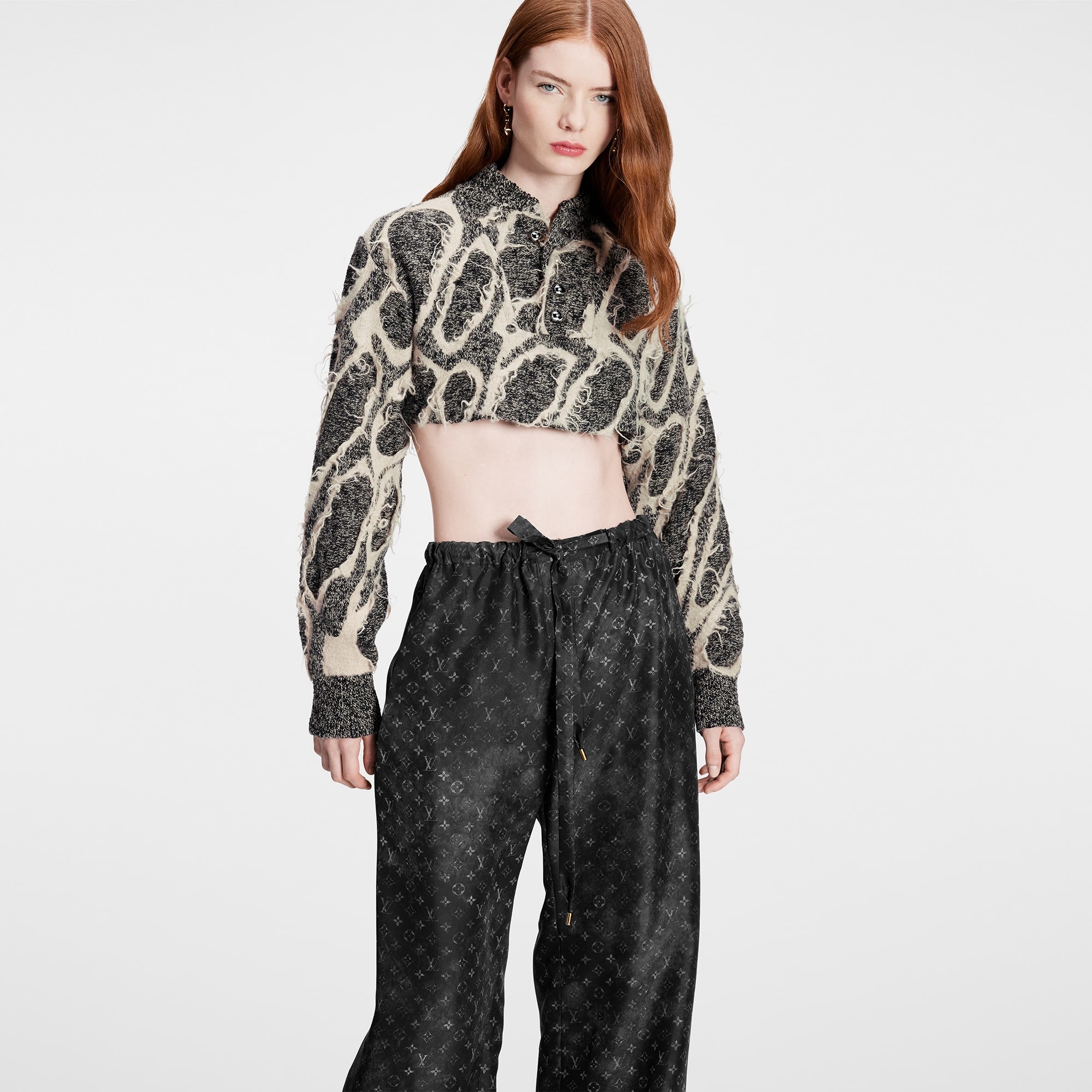 Monogram Cloud Wide-Leg Pants - 5