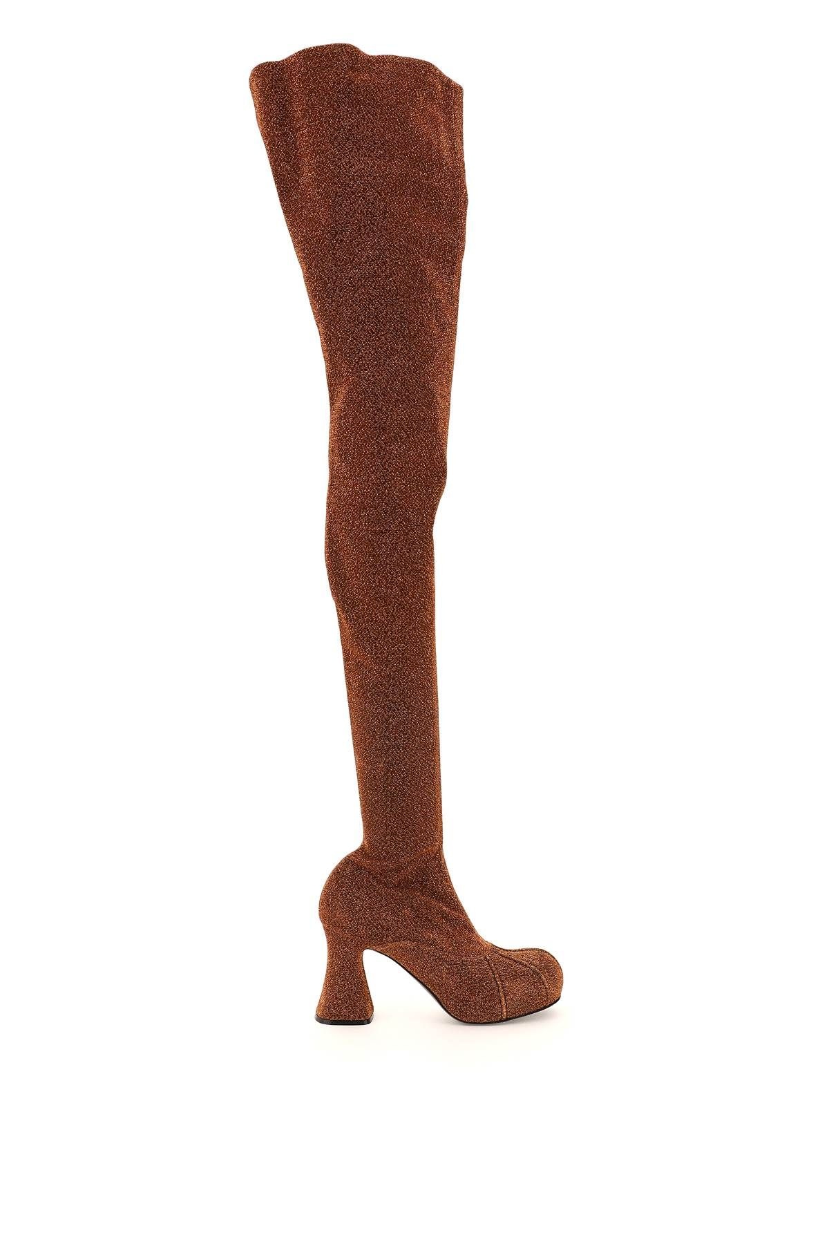 DUCK CITY GLITTER OVER-THE-KNEE BOOTS - 1