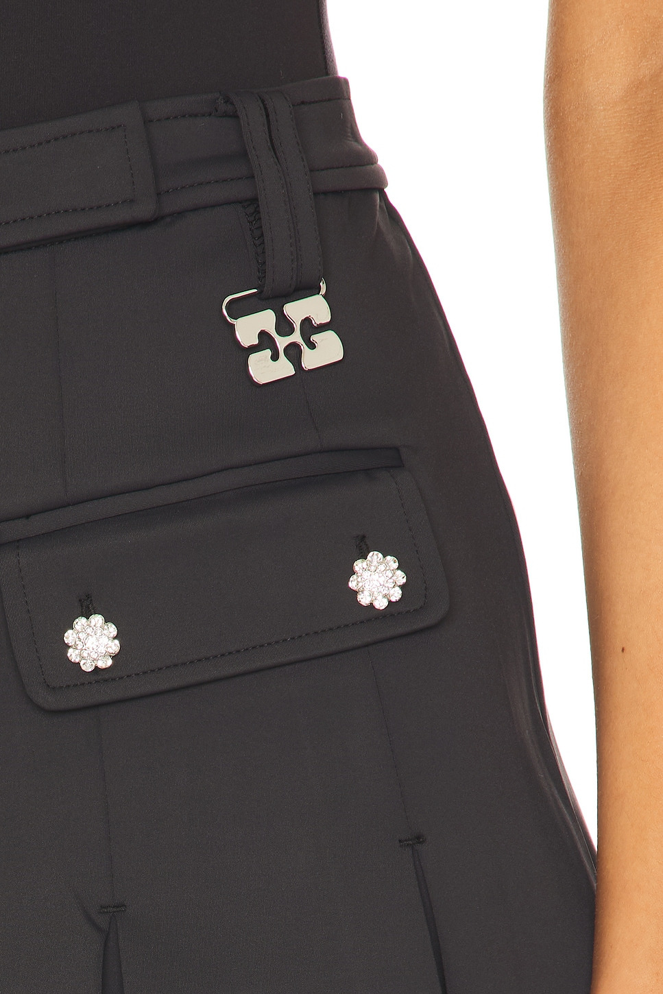 Scuba Neoprene Pleated Skirt - 6