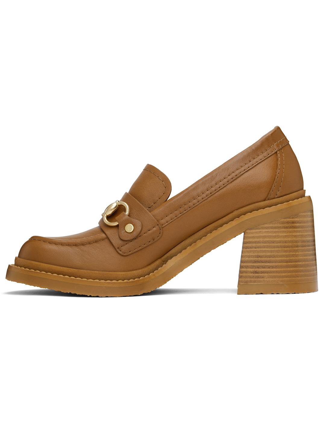 Tan Signature 1 Loafer Heels - 3