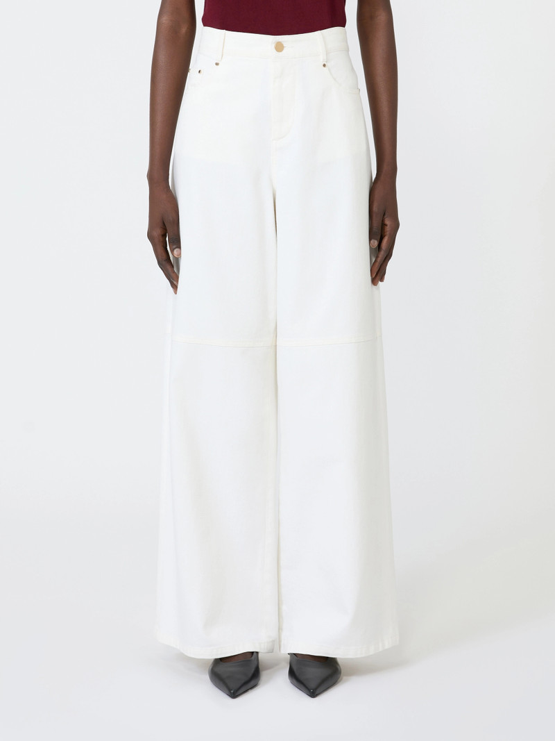 ELLISSE Cotton bull trousers - WHITE 3