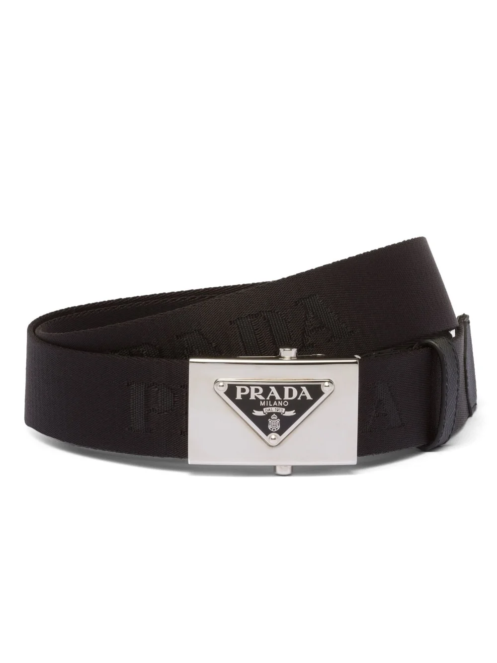 triangle-logo buckle belt - 1