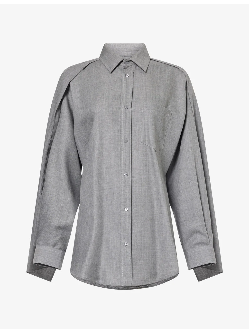 Anne Tailored Wool Shirt - 1