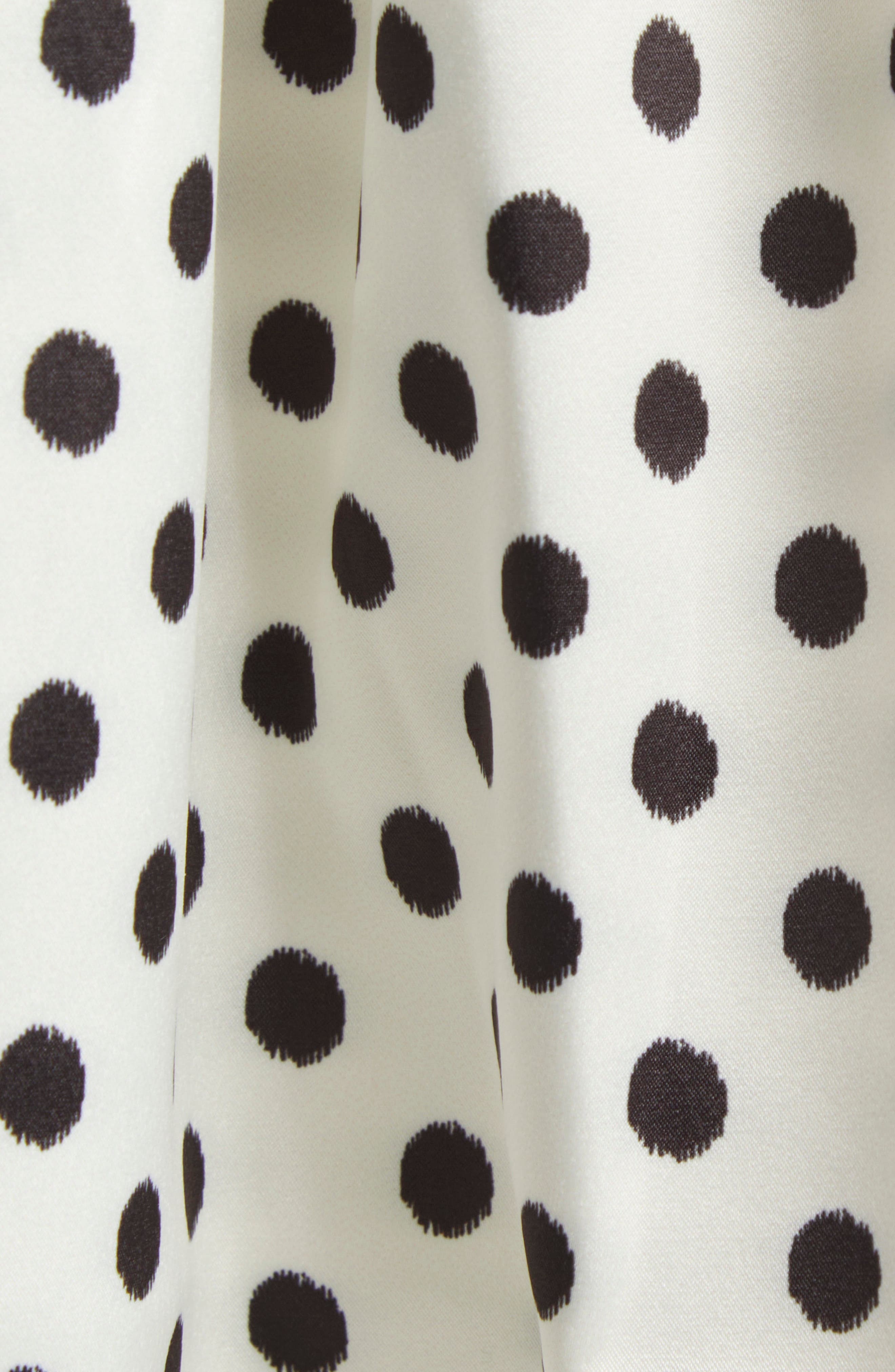 Ganni Print Dot Corset Minidress in Egret at Nordstrom - 6