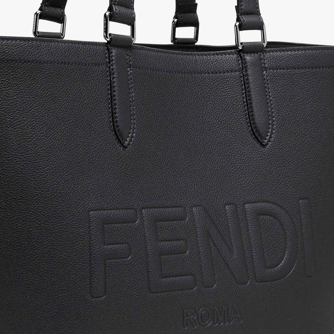 Fendi Roma Leather Shopper - 5