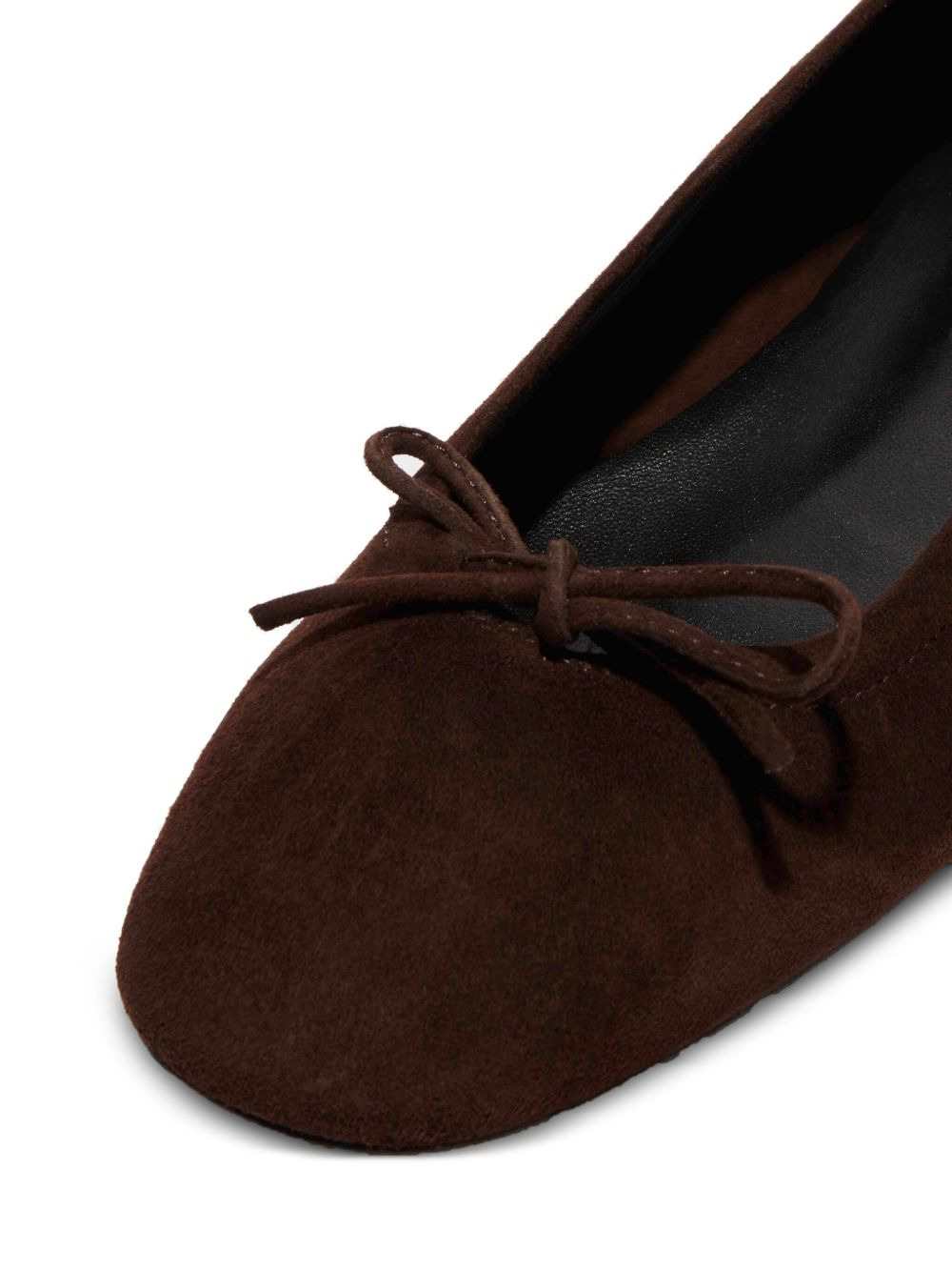 bow suede ballet flats - 4