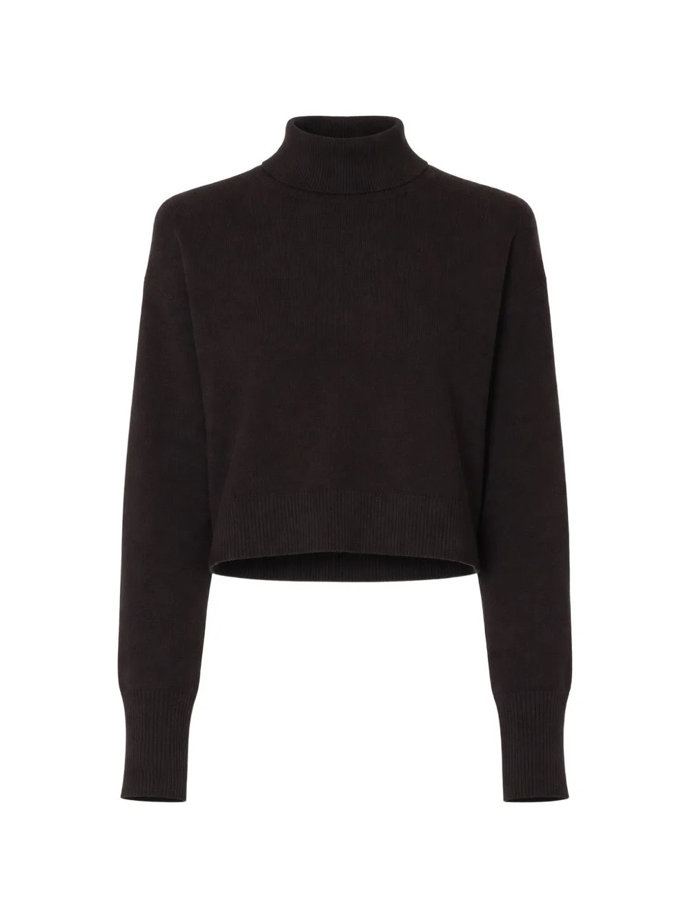 turtleneck cropped sweater - 1