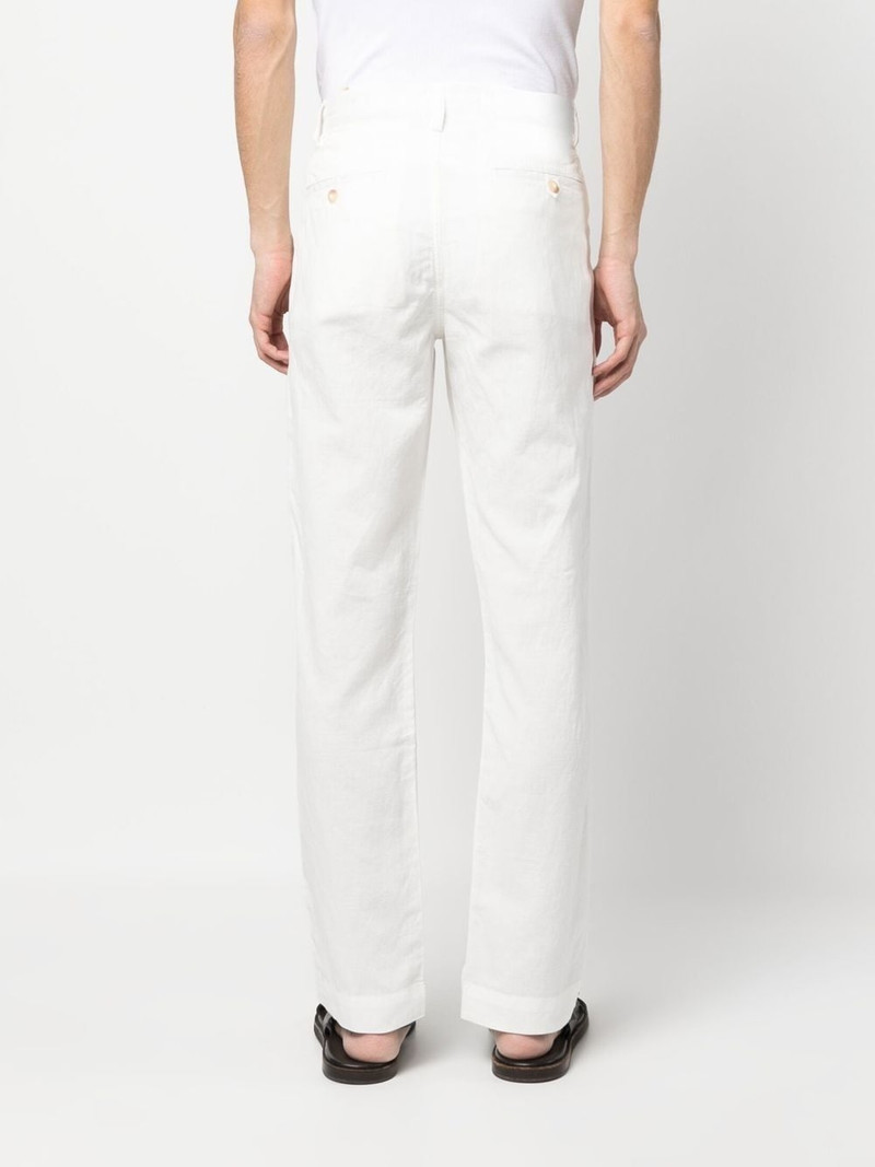 Polo-motif straight-leg trousers 4