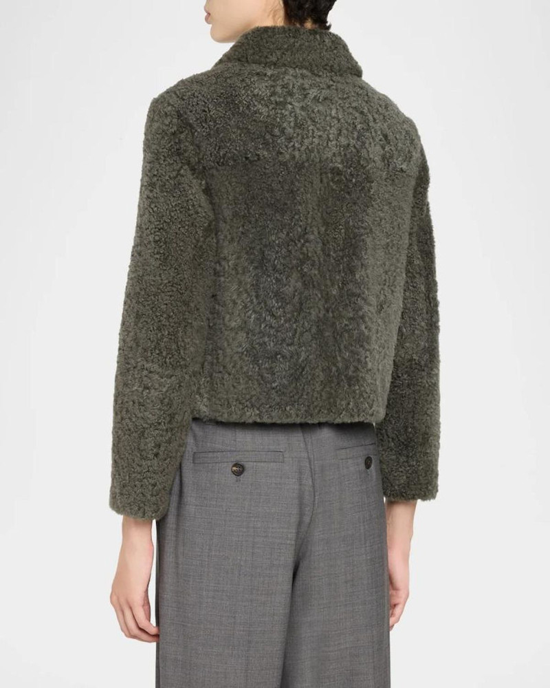 Fuzzy Soft Lamb Shearling Jacket 3