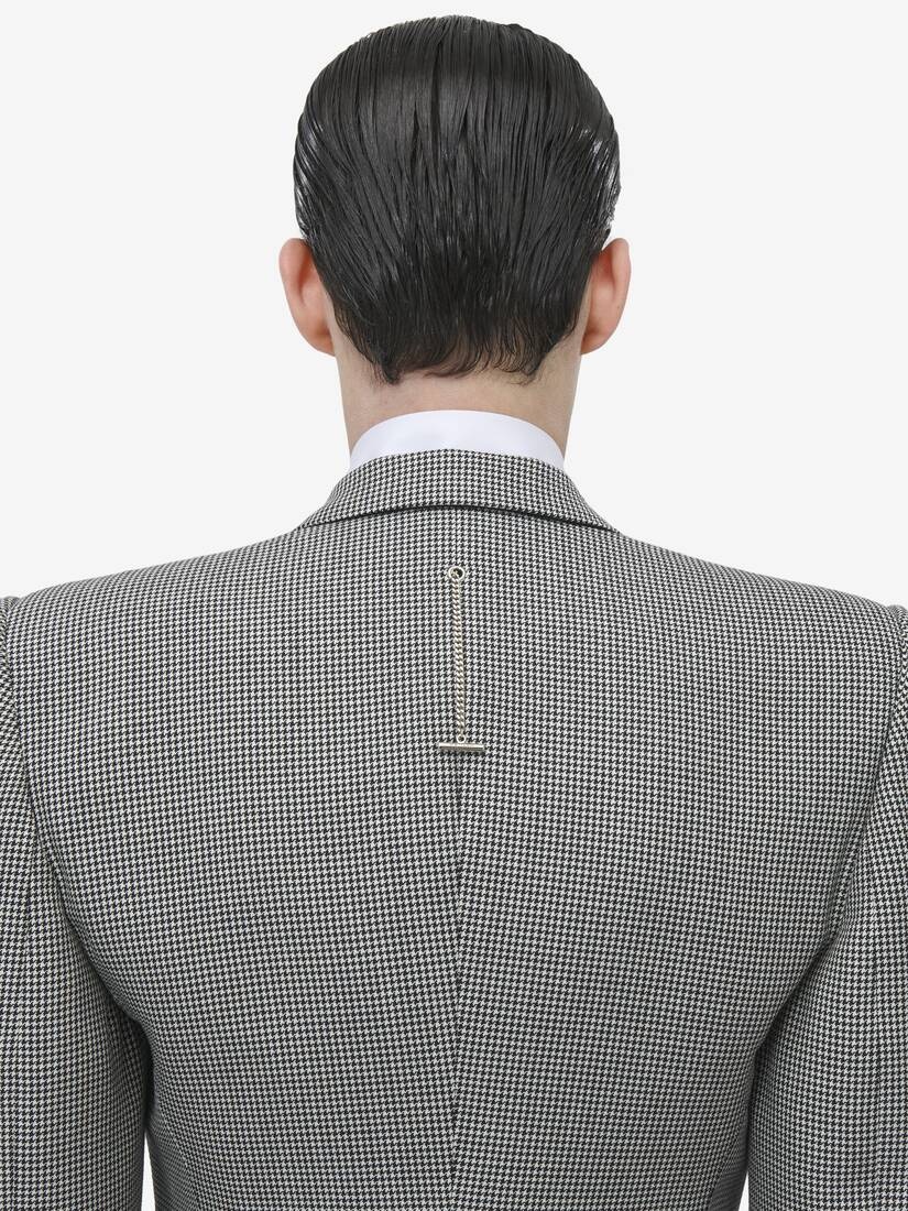 Houndstooth Double-breasted Jacket - 6