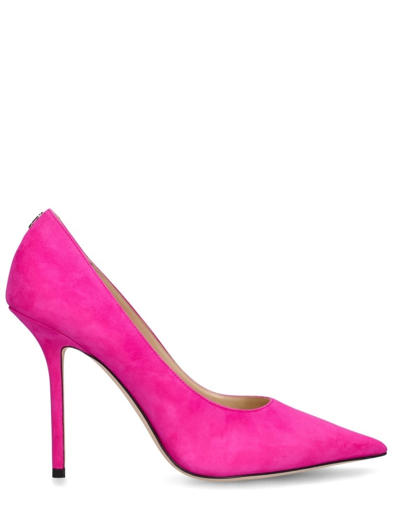 100mm Love suede pumps - 1