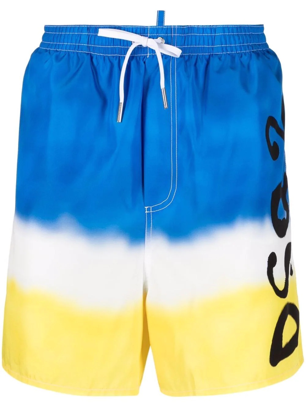 spray-paint print swim shorts - 1