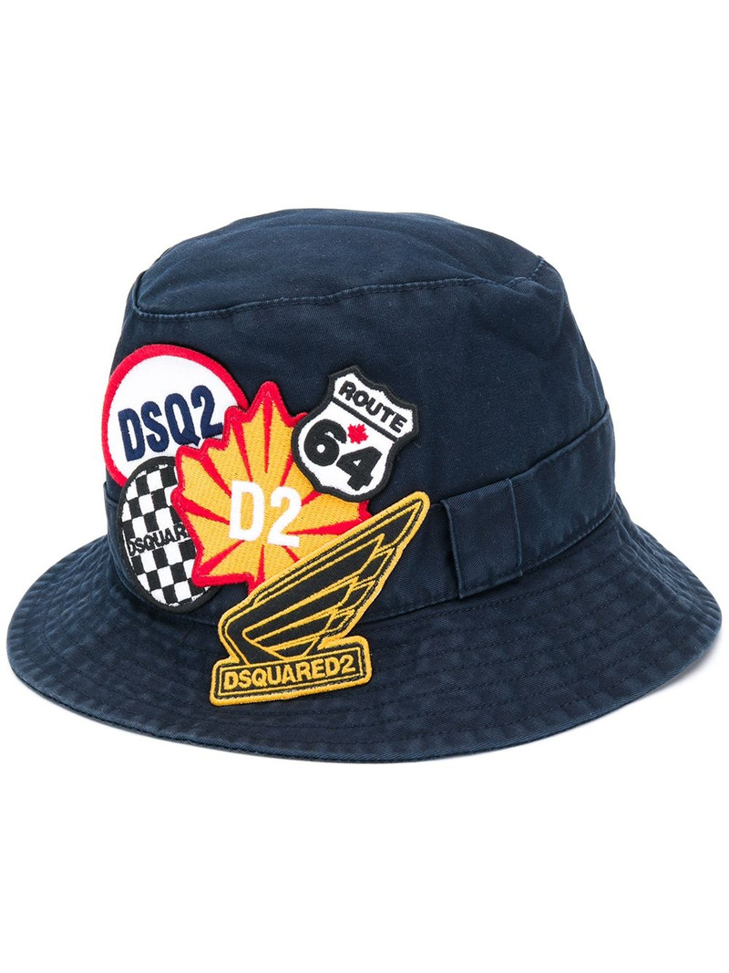 logo patches bucket hat 1