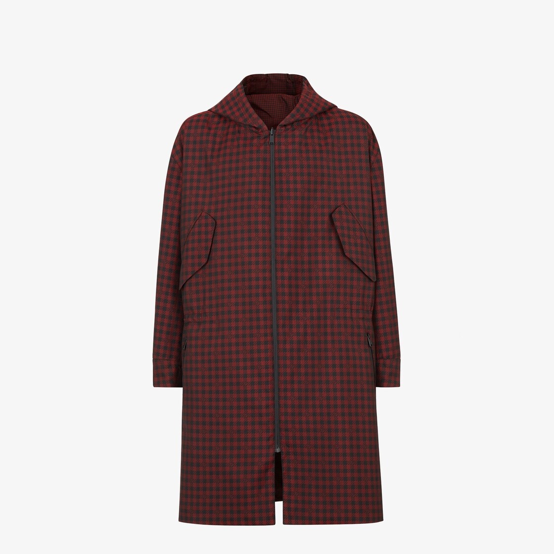 Red nylon parka - 4