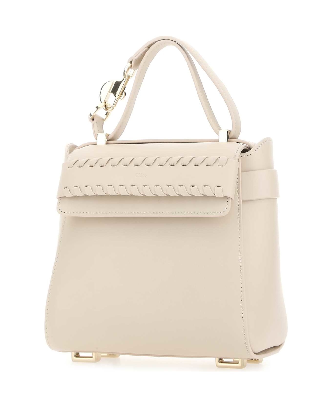 Light Pink Leather Small Nacha Handbag - 2