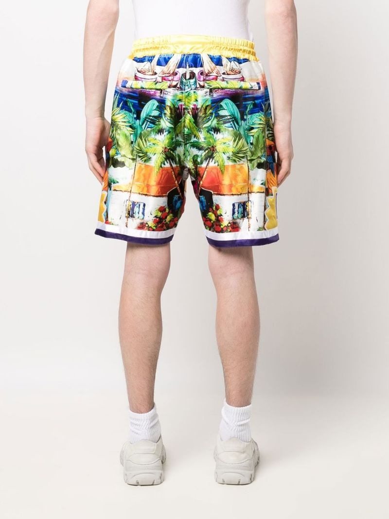 graphic-print shorts - 4