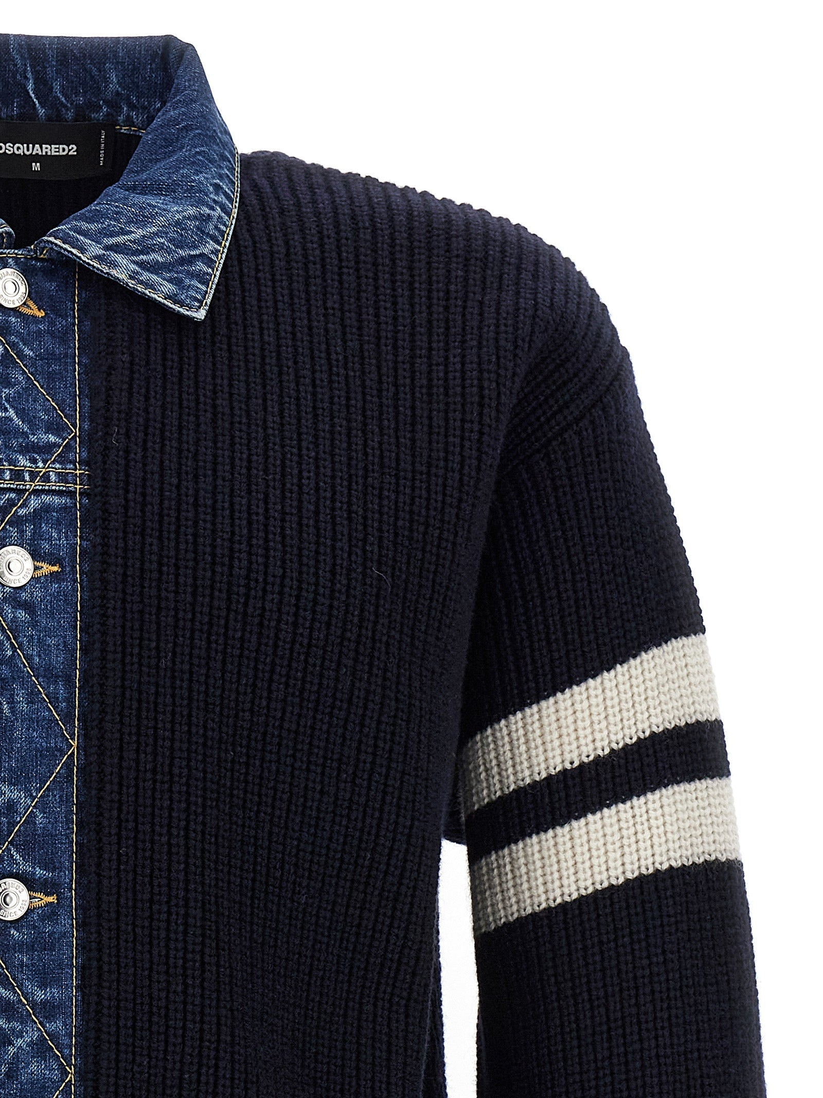 Dsquared2 Men 'Denim Mix' Cardigan - 3