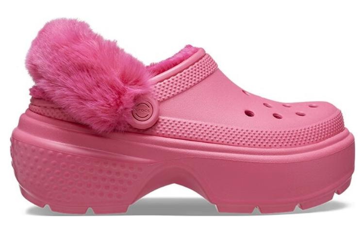 (WMNS) Crocs Stomp Lined Clog 'Hyper Pink' 208546-6VZ - 3