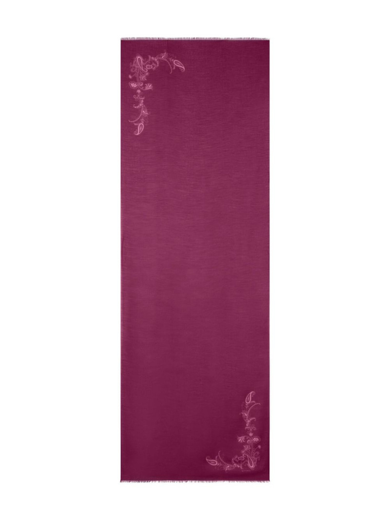 paisley-print cashmere scarf 1