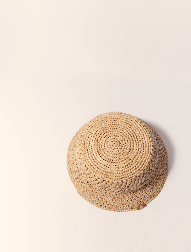 Crochet raffia bucket hat 3