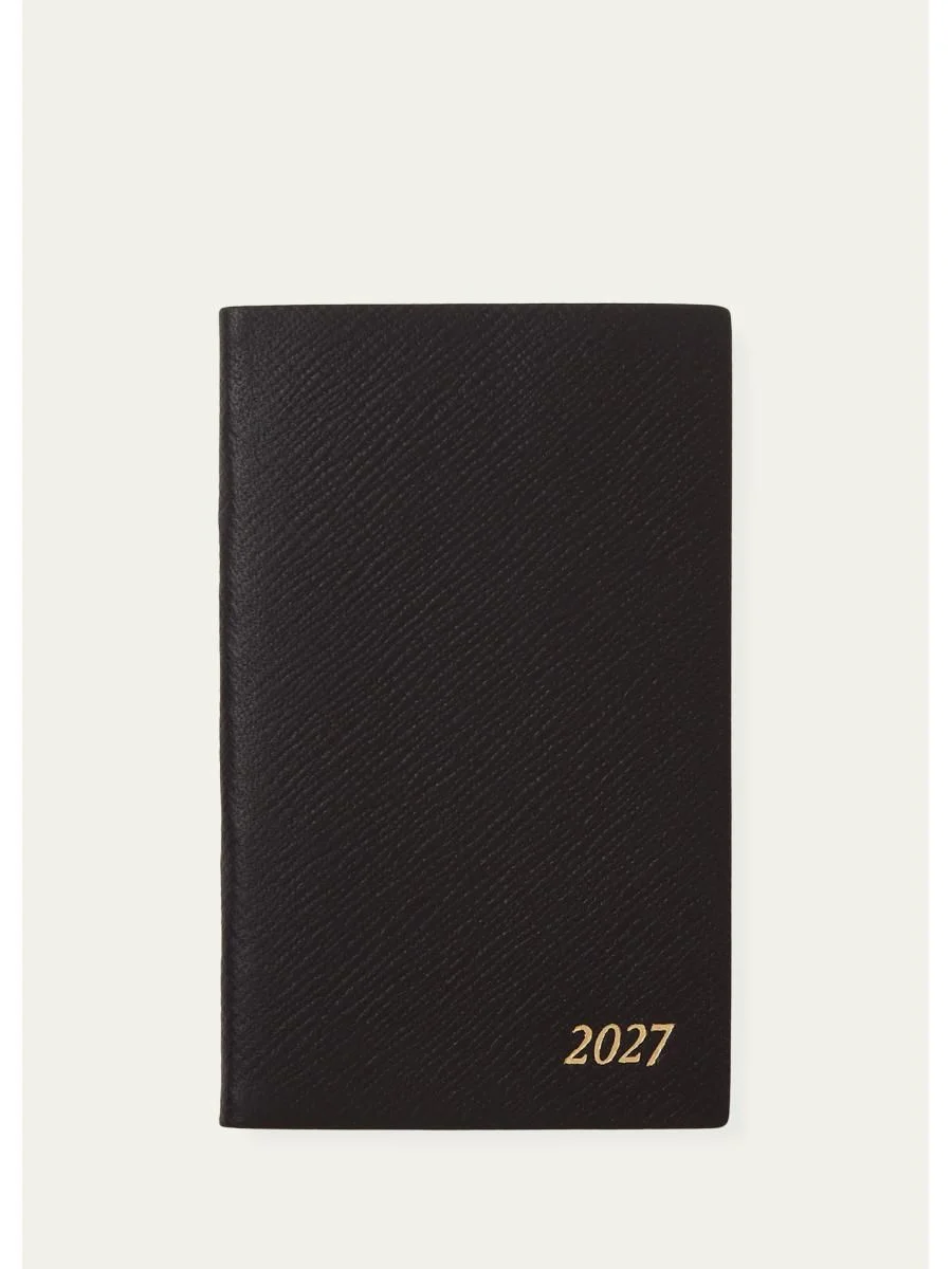 2027 Panama Leather Weekly Agenda with Pocket - 1