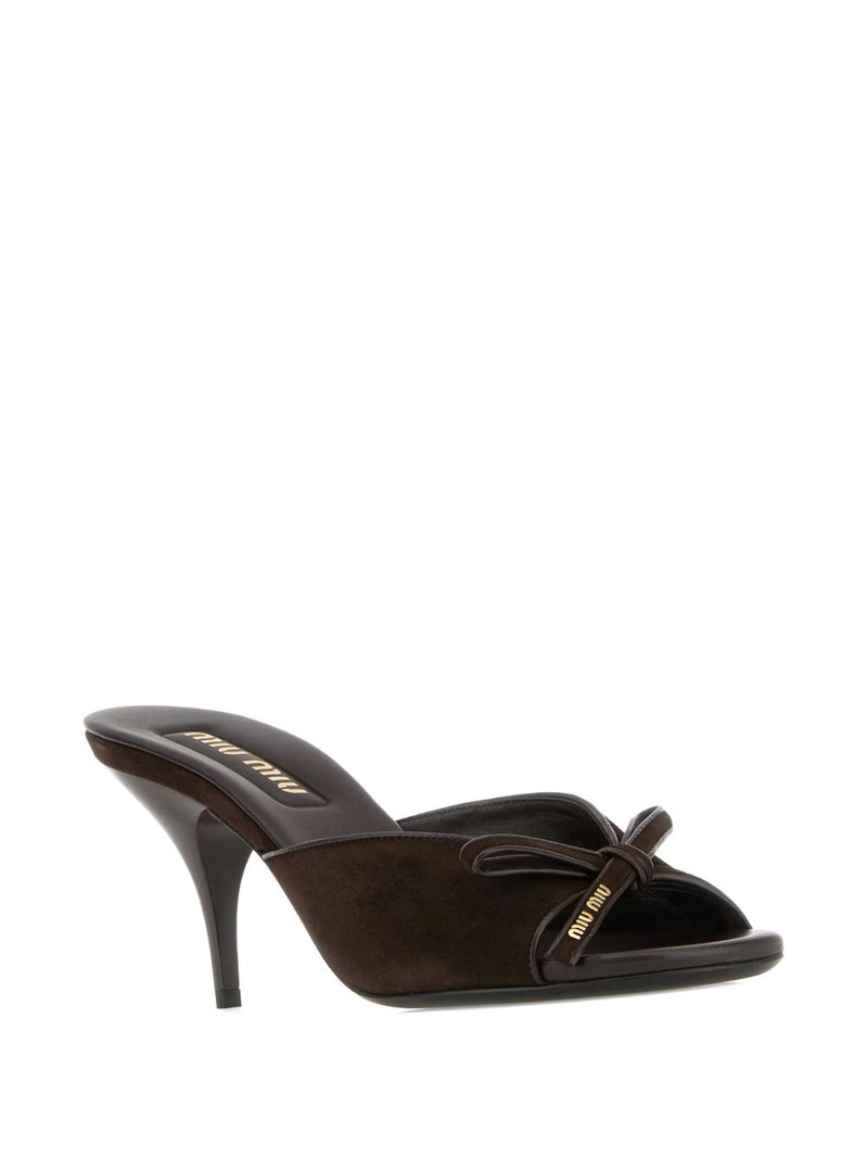 Miu Miu bow-detail sandals outlook