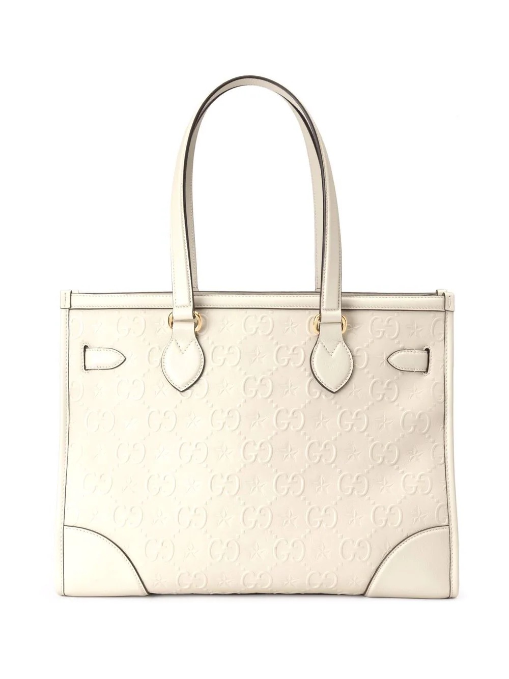 medium GG star embossed tote bag - 3