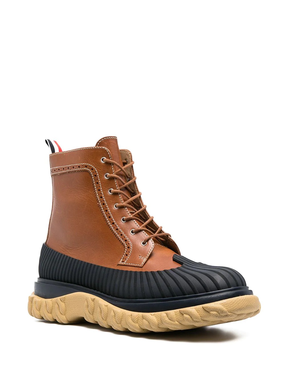 covered outsole wingtip boots - 2